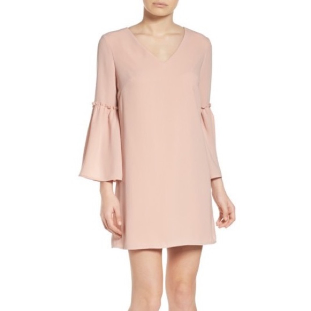 Nordstrom Chelsea28 Ruffle Bell Sleeve Dress